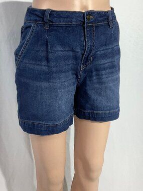 d. jeans Size 6 Shorts Pleated Front Womens Denim